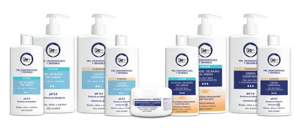Nueva gama de tratamientos corporales de Be+ (Cinfa) para pieles deshidratadas y secas