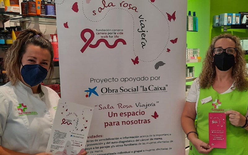 Sala Rosa Viajera en Farmacia de Arona